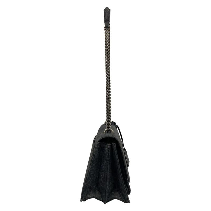 Saint Laurent Paris Shoulder Bag Sunset Black Chain