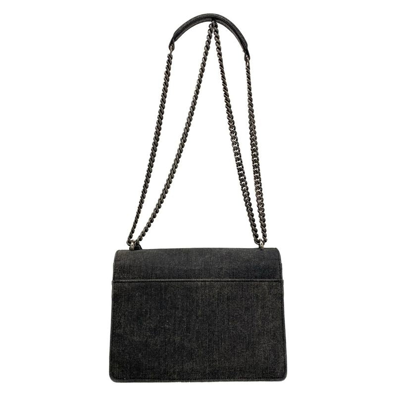 Saint Laurent Paris Shoulder Bag Sunset Black Chain