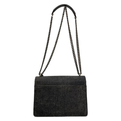 Saint Laurent Paris Shoulder Bag Sunset Black Chain