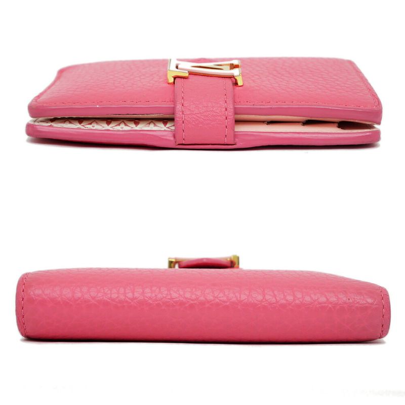 Louis Vuitton Vertical CP Wallet Fuchsia Pink Leather Bifold
