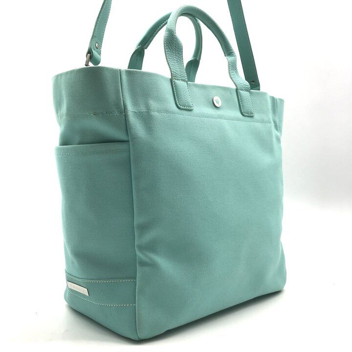 Tiffany & Co Canvas Tote Large Cobalt Blue Purse