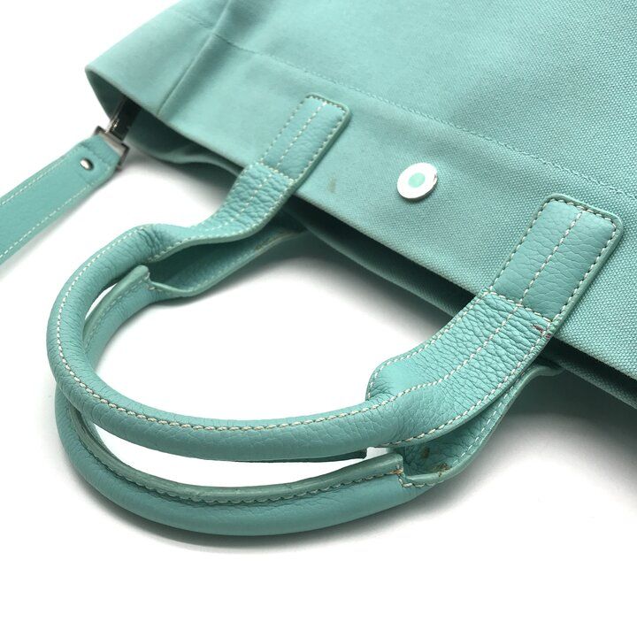 Tiffany & Co Canvas Tote Large Cobalt Blue Purse