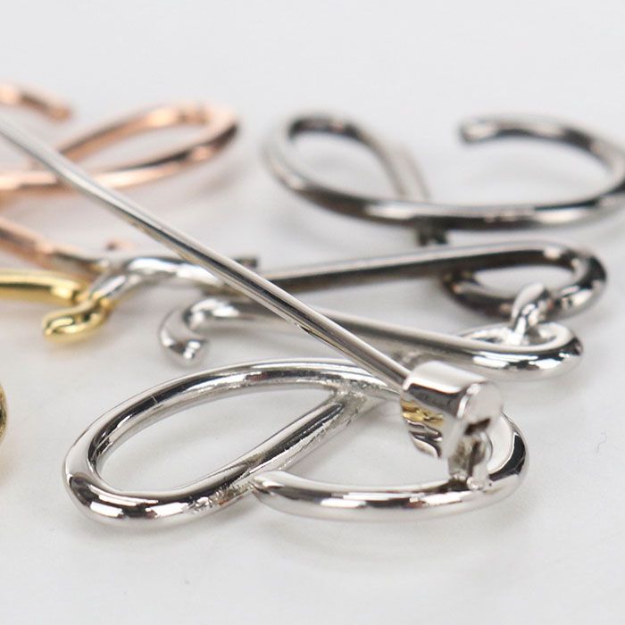 Loewe Anagram Brooch Metal