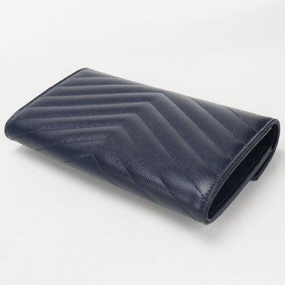 Saint Laurent Large Flap Wallet Cassandra Bifold Calf