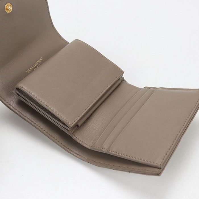 Saint Laurent Multifold Wallet Monogram Trifold Calf
