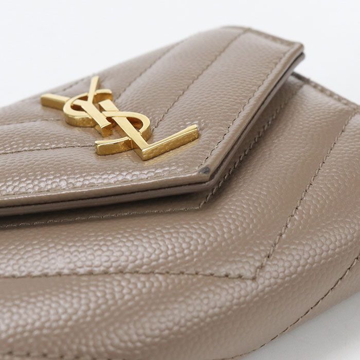 Saint Laurent Multifold Wallet Monogram Trifold Calf
