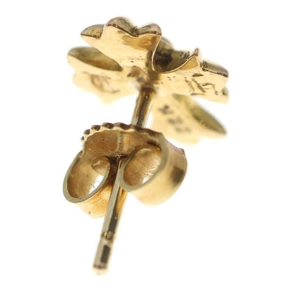 Chrome Hearts 22k No2 CH Crs 22k CH Cross Stud Earrings Gold