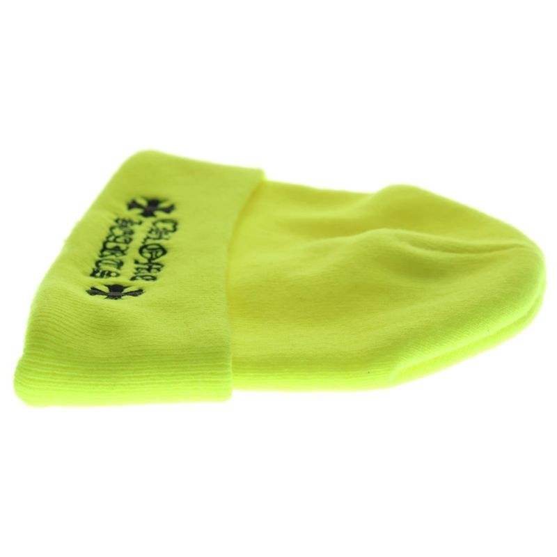 Chrome Hearts Watch Cap Logo Embroidery Knit Cap Beanie Yellow