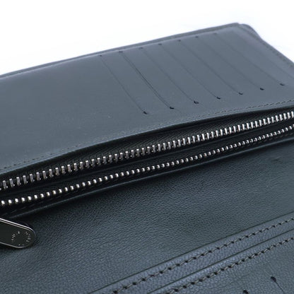 Louis Vuitton Portefeuille Brother Wallet Card Case Croco Taurillon Green Grey