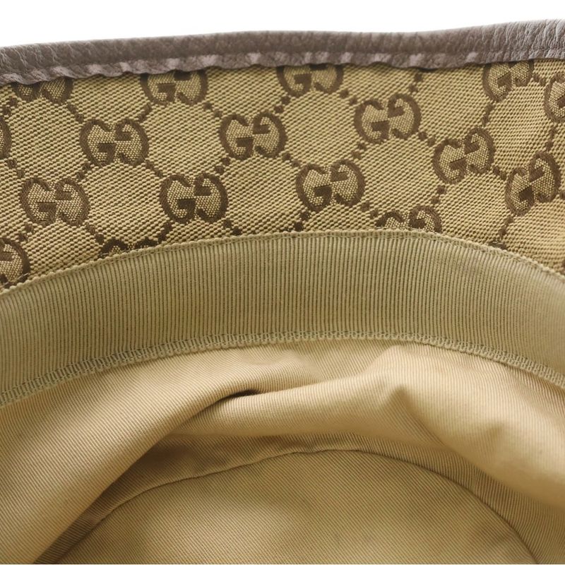Gucci GG Canvas Fedora Hat Bucket Hat Brown