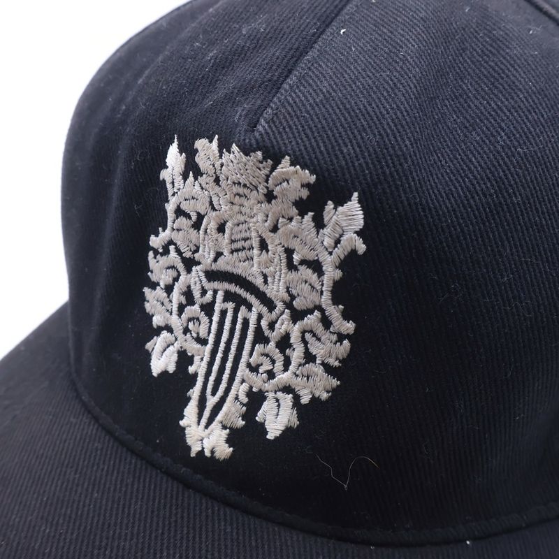 Chrome Hearts Trucker Cap Denim Vine Daga Cap with Embroidered Cross Ball Hat