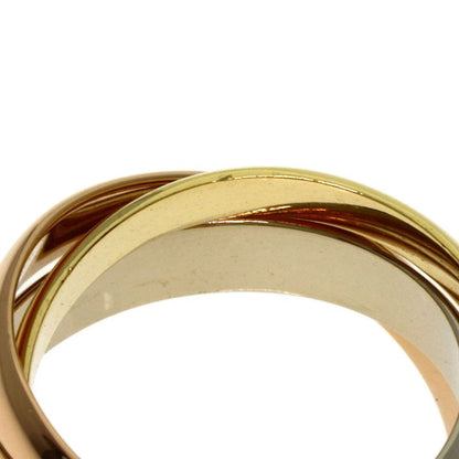 Cartier Trinity 50 Ring 18k Yellow Gold 18k White Pink