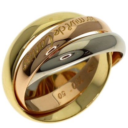 Cartier Trinity 50 Ring 18k Yellow Gold 18k White Pink