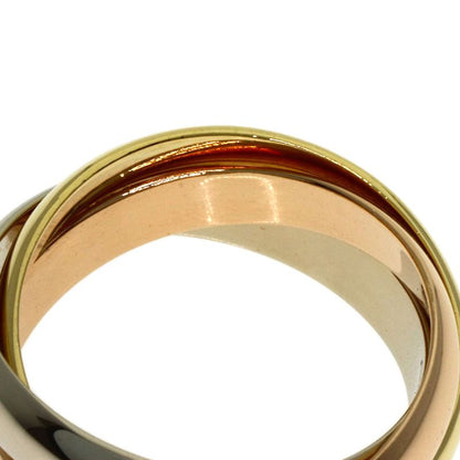 Cartier Trinity 50 Ring 18k Yellow Gold 18k White Pink