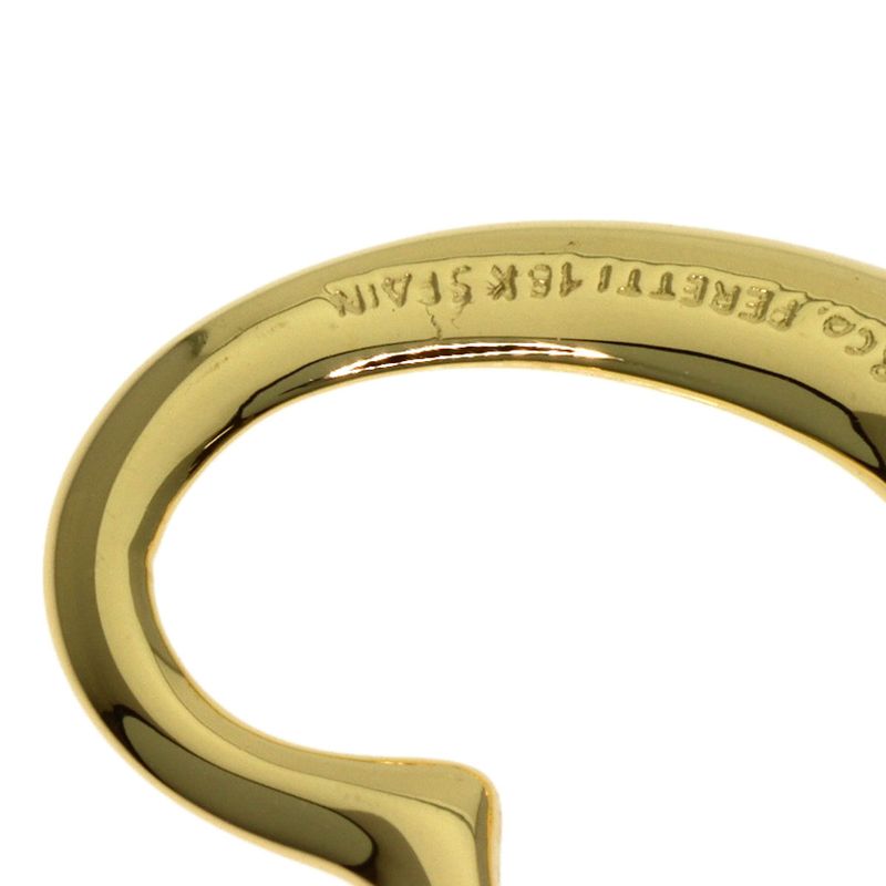 Tiffany & Co Open Heart Pendant Top 18k Yellow Gold