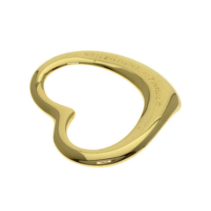 Tiffany & Co Open Heart Pendant Top 18k Yellow Gold