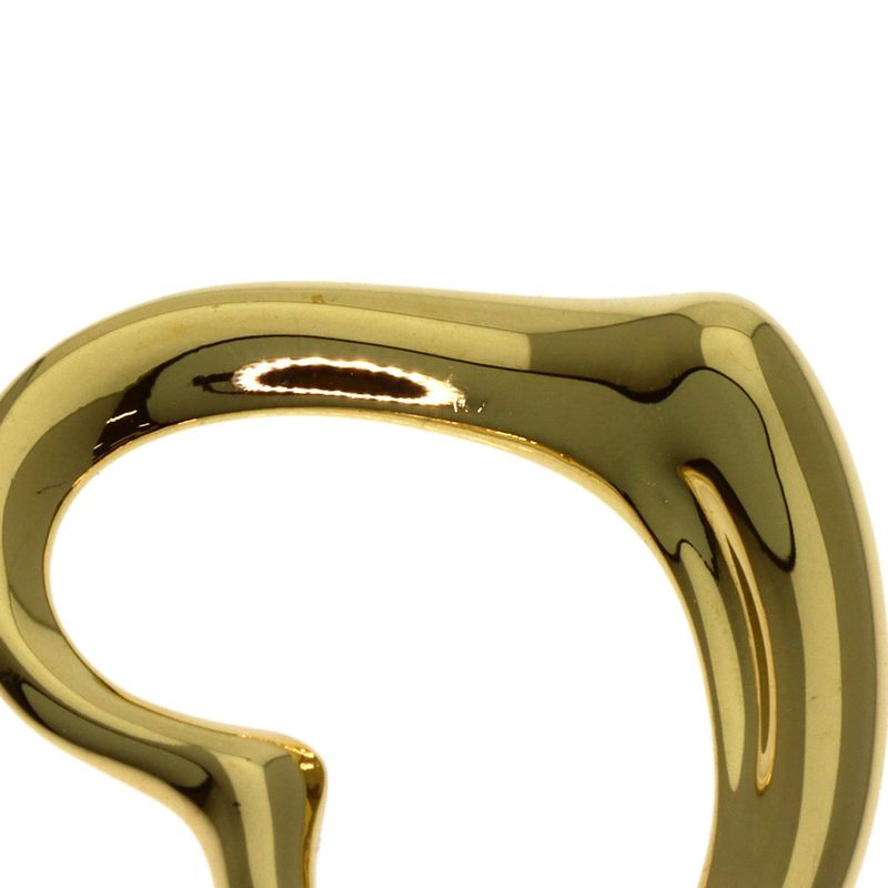 Tiffany & Co Open Heart Pendant Top 18k Yellow Gold