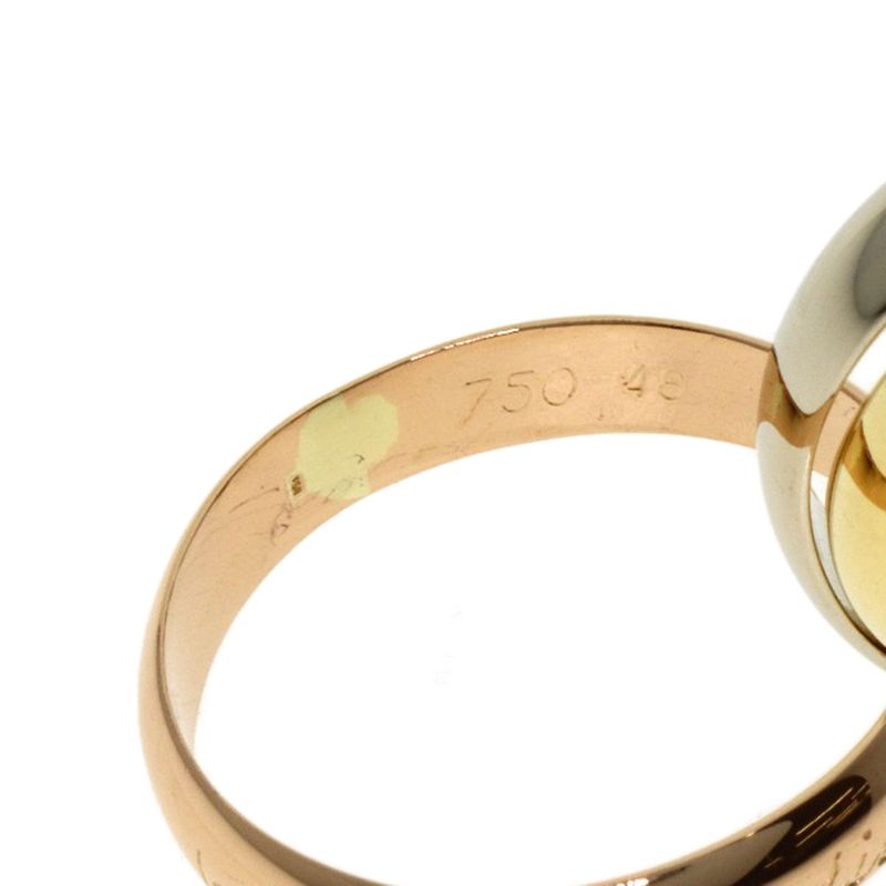 Cartier Trinity 48 Ring 18k Yellow Gold 18k White Pink