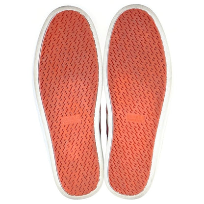 Hermes Boomerang Leather Lace Up Sneakers White Pink