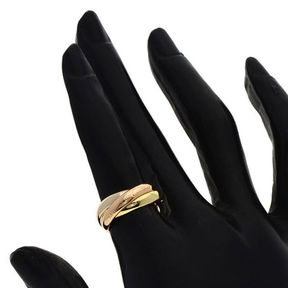 Cartier Trinity 49 Ring 18k Yellow Gold 18k White Pink
