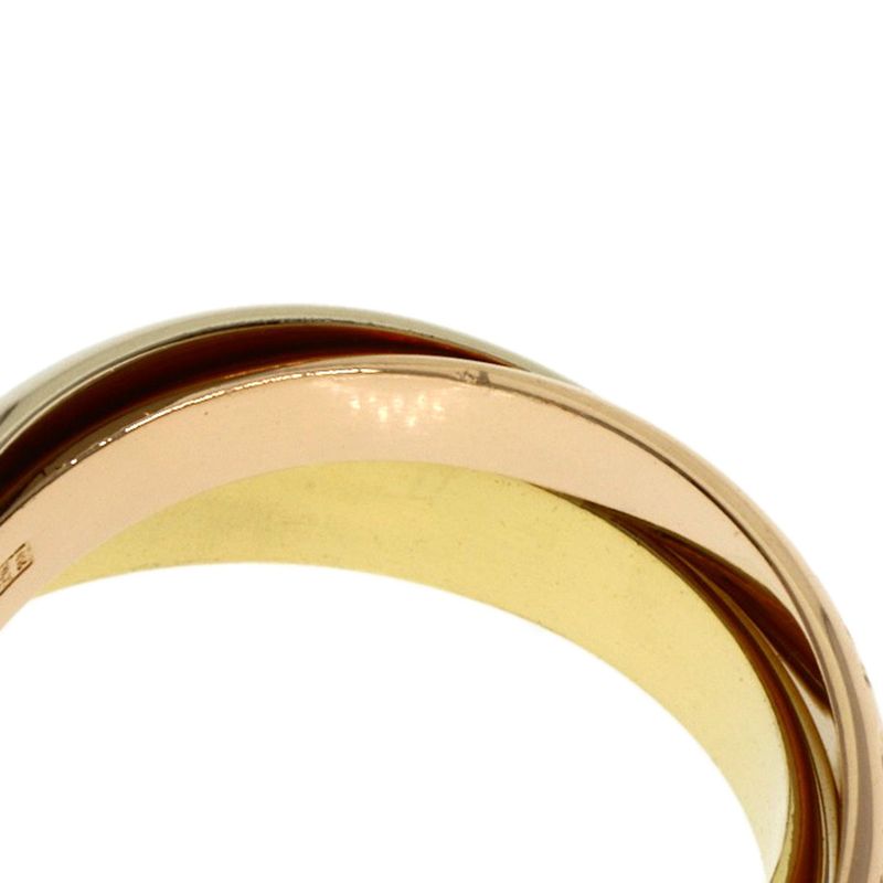 Cartier Trinity 49 Ring 18k Yellow Gold 18k White Pink