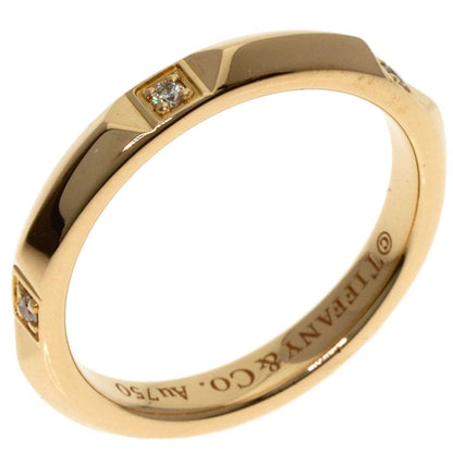Tiffany & Co True Band Ring Diamond 18k Pink Gold
