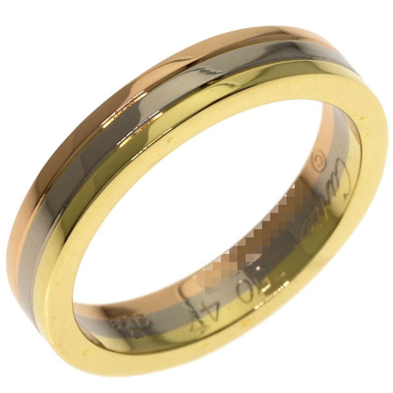 Cartier Three Gold Ring 18k Yellow 18k White Pink