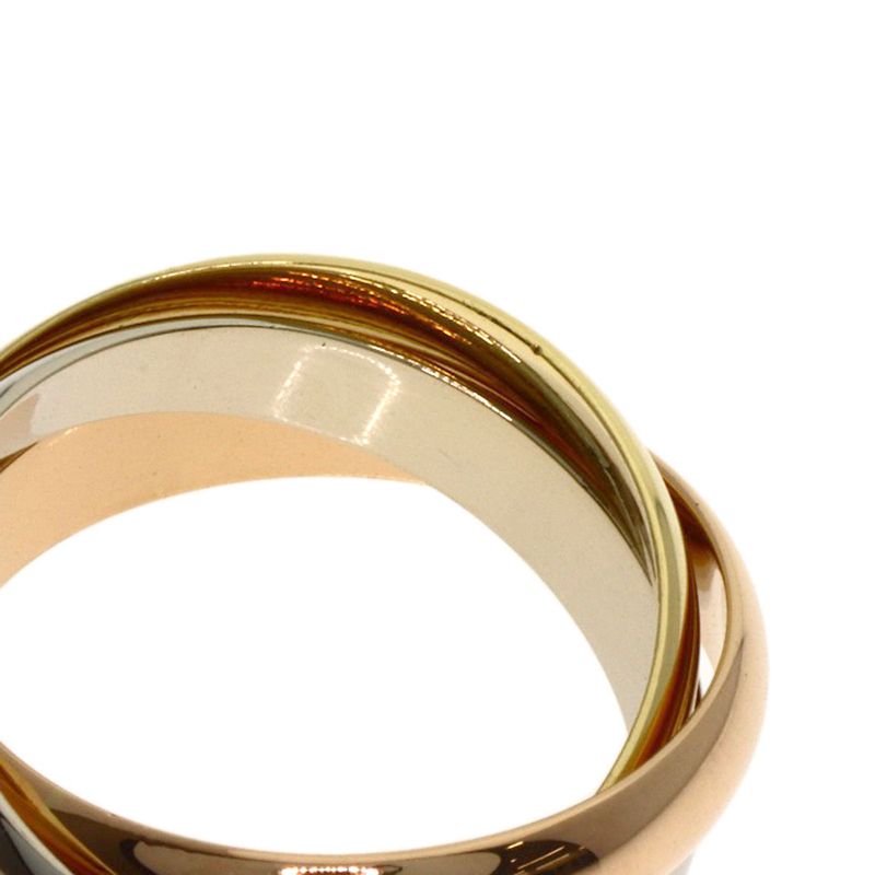 Cartier Trinity 51 Ring 18k Yellow Gold 18k White Pink