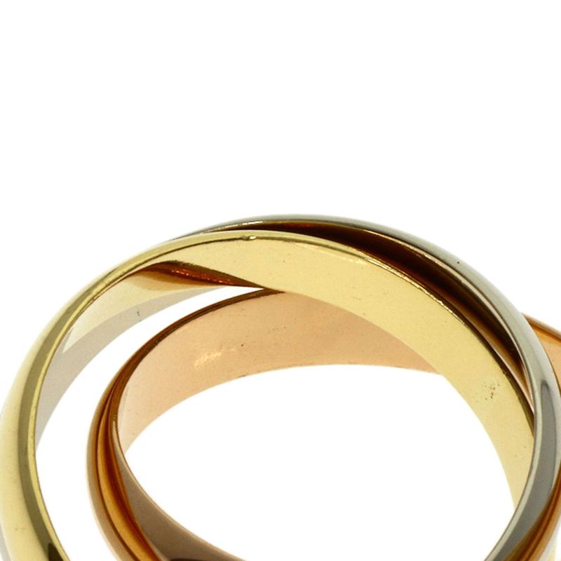 Cartier Trinity 51 Ring 18k Yellow Gold 18k White Pink
