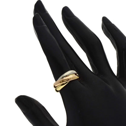 Cartier Trinity 51 Ring 18k Yellow Gold 18k White Pink