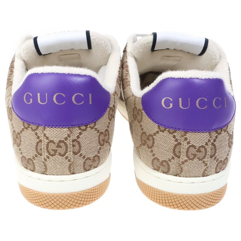Gucci Screener Sneaker GG Canvas Low Cut Brown