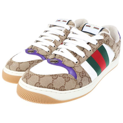 Gucci Screener Sneaker GG Canvas Low Cut Brown