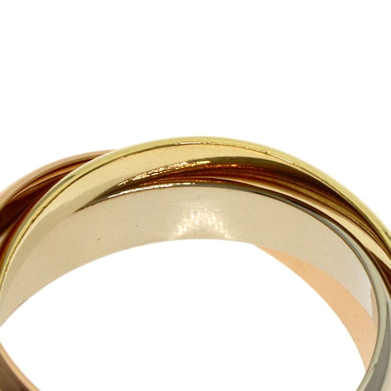 Cartier Trinity 51 Ring 18k Yellow Gold 18k White Pink