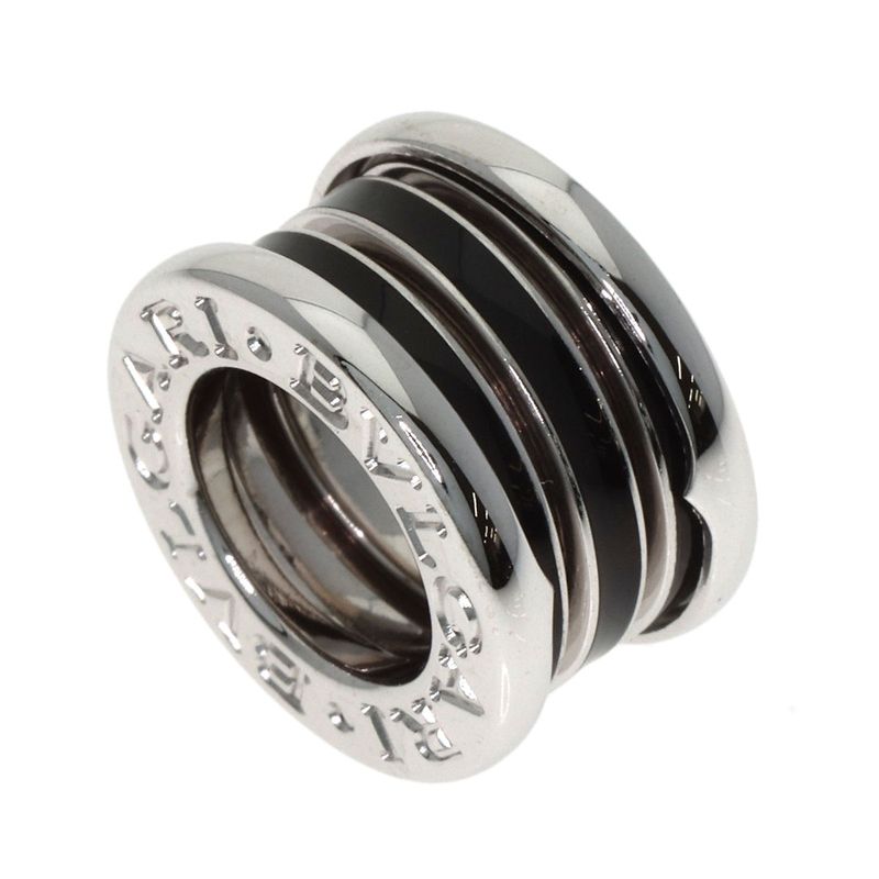 Bvlgari B-zero One Black Lacquer Top Pendant Top 18k White Gold