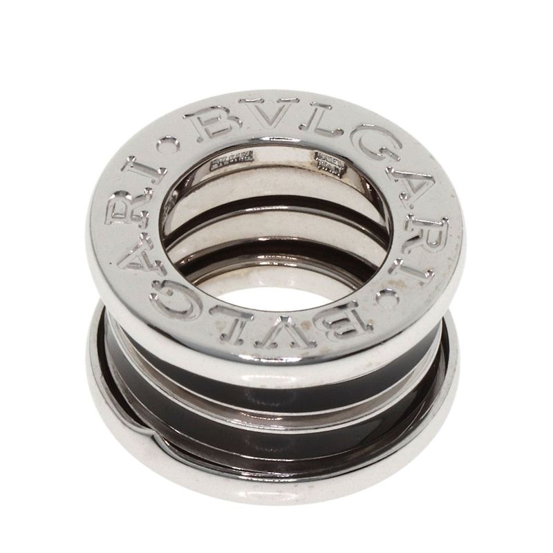 Bvlgari B-zero One Black Lacquer Top Pendant Top 18k White Gold