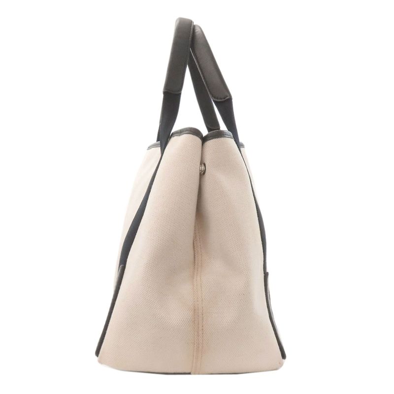 Balenciaga Navy Cabas Handbag Canvas