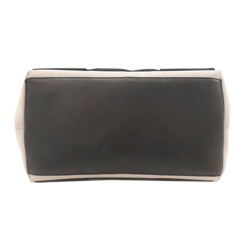 Balenciaga Navy Cabas Handbag Canvas