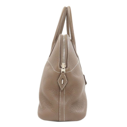Hermes Bolide 31 Etoupe Silver Handbag Taurillon