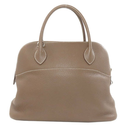 Hermes Bolide 31 Etoupe Silver Handbag Taurillon