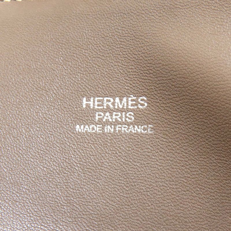 Hermes Bolide 31 Etoupe Silver Handbag Taurillon
