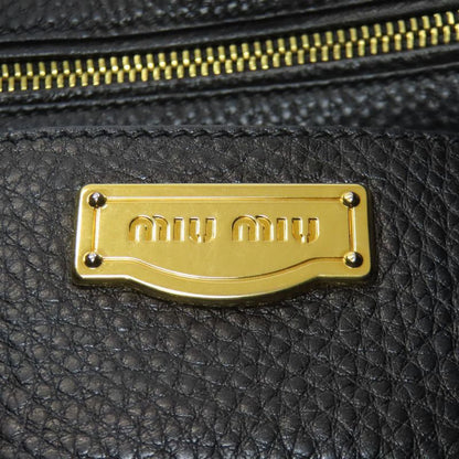 Miu Logo Tote Leather