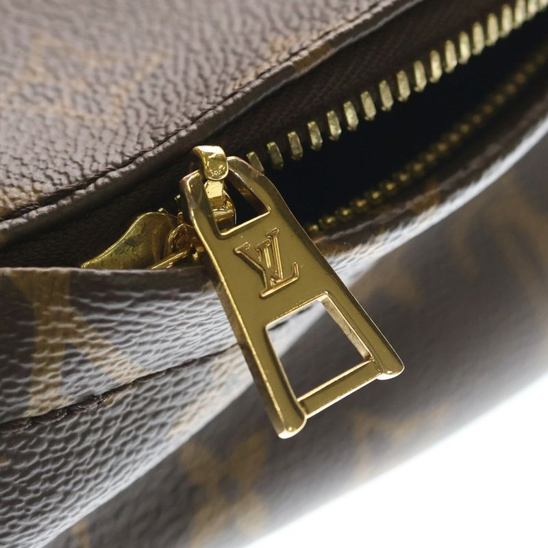 Louis Vuitton Monogram Reverse Palm Spring Backpack PM Brown Black Leather Gold