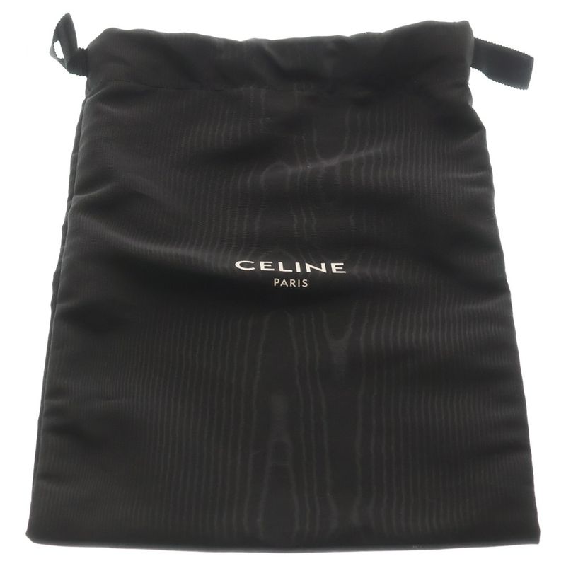 Celine Clutch Tab Tan Mini Shoulder Bag Brown Leather Gold