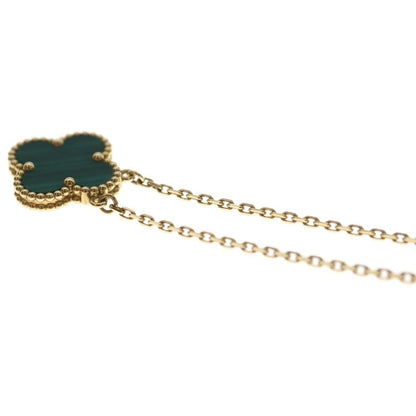 Van Cleef & Arpels Vintage Alhambra Necklace Malachite Yellow Gold