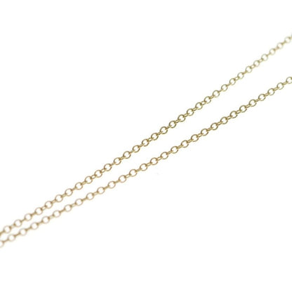 Tiffany & Co T Smile Mini Necklace Pendant Chain Gold