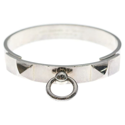 Hermes Collier de Chien Bangle Silver Bracelet