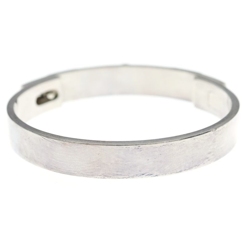 Hermes Collier de Chien Bangle Silver Bracelet
