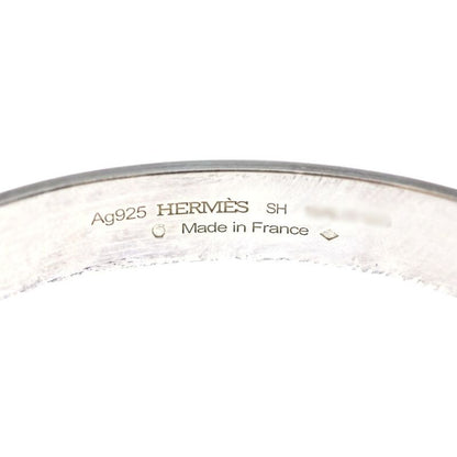 Hermes Collier de Chien Bangle Silver Bracelet
