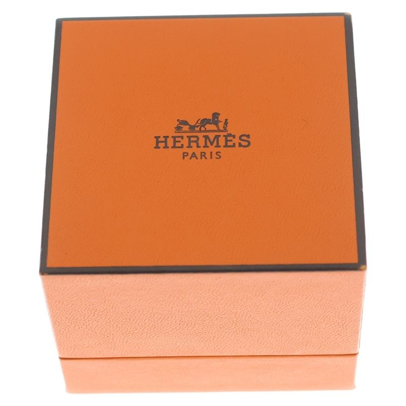 Hermes Enchainee TGM Chaine D'ancre Ring Silver