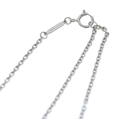 Tiffany & Co T One Circle Necklace 18k WG White Gold Pendant
